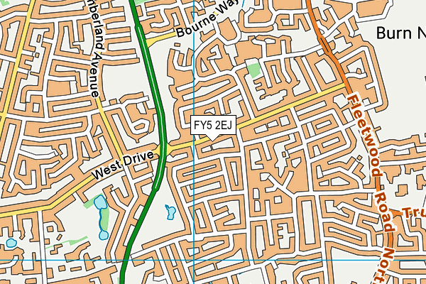 FY5 2EJ map - OS VectorMap District (Ordnance Survey)