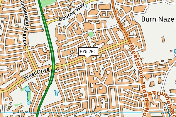 FY5 2EL map - OS VectorMap District (Ordnance Survey)