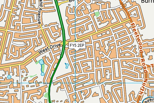 FY5 2EP map - OS VectorMap District (Ordnance Survey)