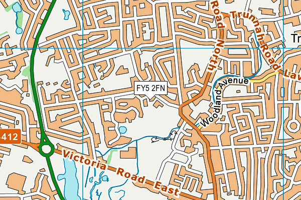 FY5 2FN map - OS VectorMap District (Ordnance Survey)