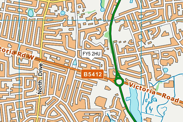 FY5 2HU map - OS VectorMap District (Ordnance Survey)