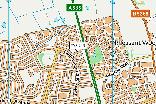 FY5 2LB map - OS VectorMap District (Ordnance Survey)