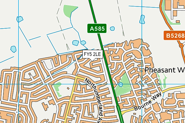 FY5 2LE map - OS VectorMap District (Ordnance Survey)