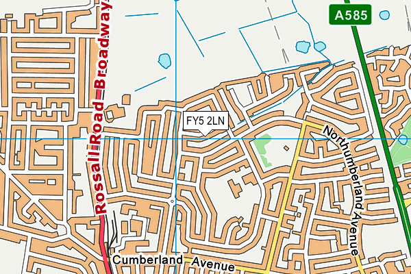 FY5 2LN map - OS VectorMap District (Ordnance Survey)