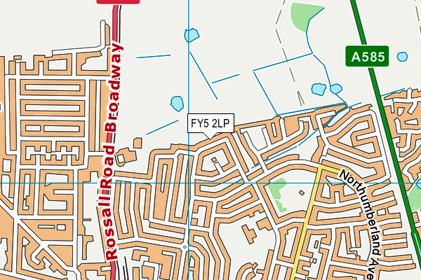 FY5 2LP map - OS VectorMap District (Ordnance Survey)