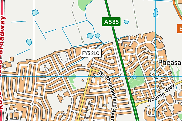FY5 2LQ map - OS VectorMap District (Ordnance Survey)
