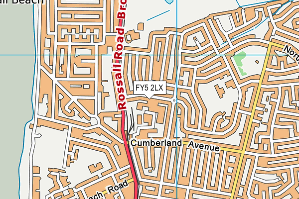 FY5 2LX map - OS VectorMap District (Ordnance Survey)