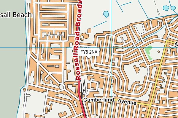 FY5 2NA map - OS VectorMap District (Ordnance Survey)