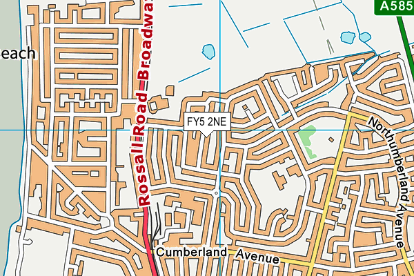 FY5 2NE map - OS VectorMap District (Ordnance Survey)