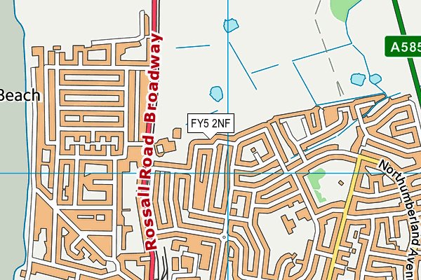 FY5 2NF map - OS VectorMap District (Ordnance Survey)