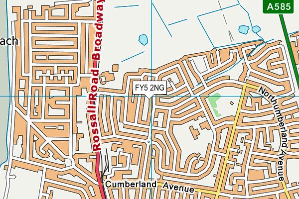 FY5 2NG map - OS VectorMap District (Ordnance Survey)