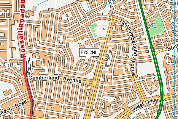 FY5 2NL map - OS VectorMap District (Ordnance Survey)
