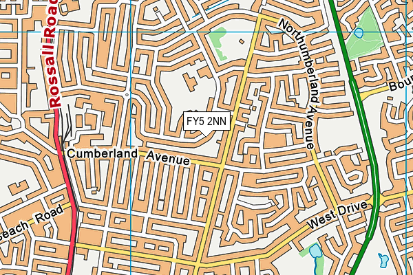 FY5 2NN map - OS VectorMap District (Ordnance Survey)