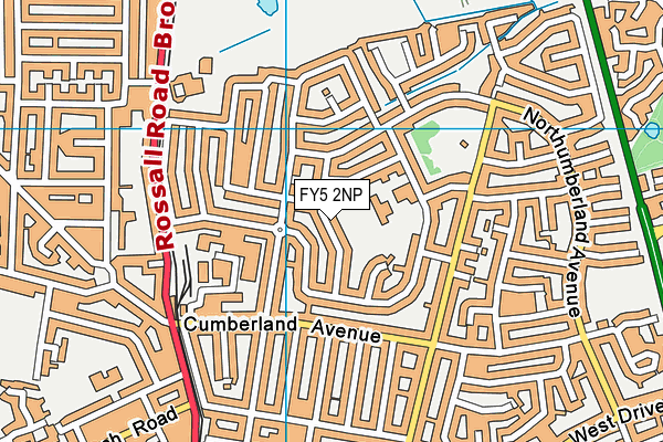 FY5 2NP map - OS VectorMap District (Ordnance Survey)