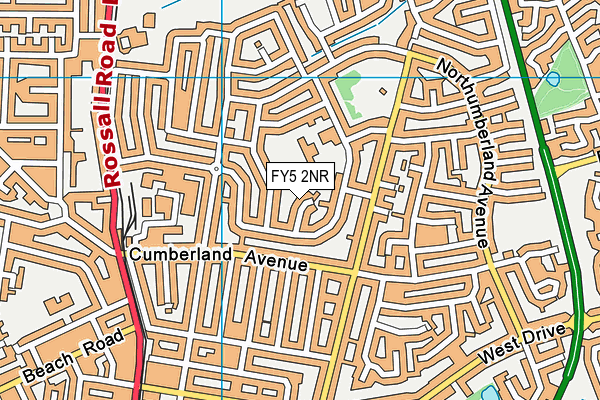 FY5 2NR map - OS VectorMap District (Ordnance Survey)