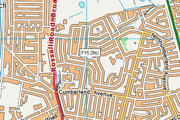 FY5 2NU map - OS VectorMap District (Ordnance Survey)