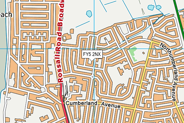 FY5 2NX map - OS VectorMap District (Ordnance Survey)