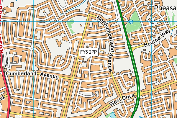 FY5 2PP map - OS VectorMap District (Ordnance Survey)
