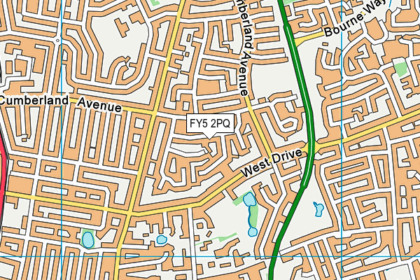 FY5 2PQ map - OS VectorMap District (Ordnance Survey)