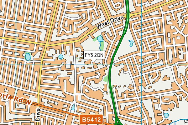 FY5 2QN map - OS VectorMap District (Ordnance Survey)