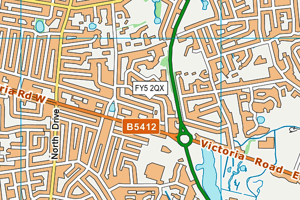 FY5 2QX map - OS VectorMap District (Ordnance Survey)