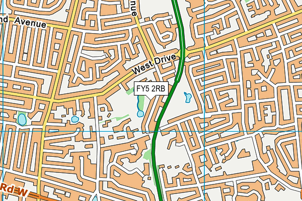 FY5 2RB map - OS VectorMap District (Ordnance Survey)