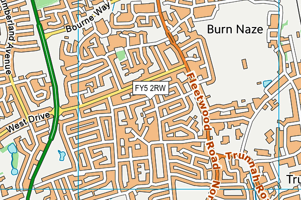 FY5 2RW map - OS VectorMap District (Ordnance Survey)