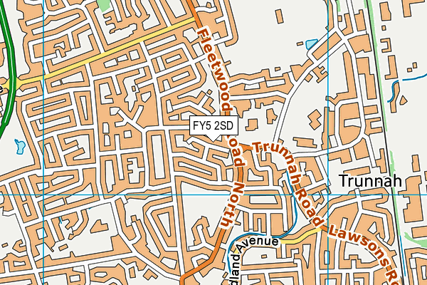 FY5 2SD map - OS VectorMap District (Ordnance Survey)