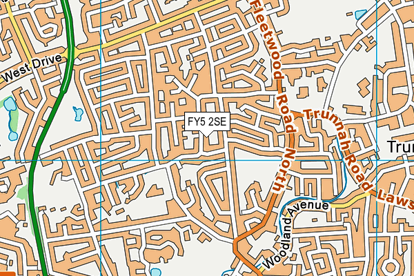FY5 2SE map - OS VectorMap District (Ordnance Survey)