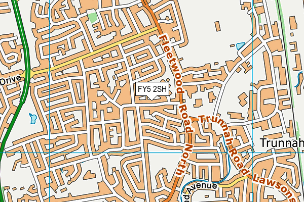 FY5 2SH map - OS VectorMap District (Ordnance Survey)