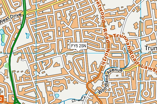 FY5 2SN map - OS VectorMap District (Ordnance Survey)