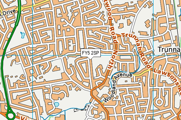 FY5 2SP map - OS VectorMap District (Ordnance Survey)