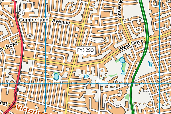 FY5 2SQ map - OS VectorMap District (Ordnance Survey)