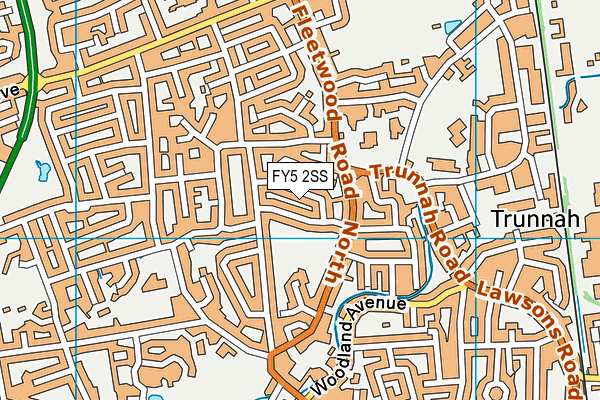 FY5 2SS map - OS VectorMap District (Ordnance Survey)