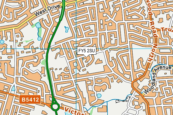 FY5 2SU map - OS VectorMap District (Ordnance Survey)