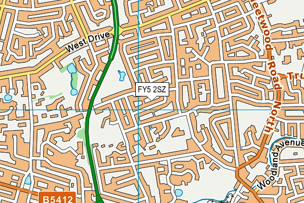 FY5 2SZ map - OS VectorMap District (Ordnance Survey)