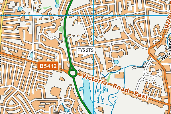 FY5 2TS map - OS VectorMap District (Ordnance Survey)