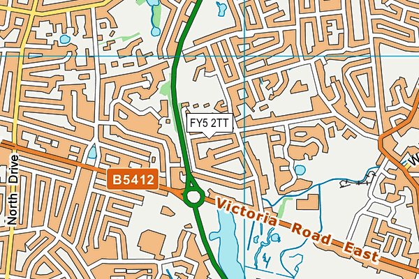 FY5 2TT map - OS VectorMap District (Ordnance Survey)