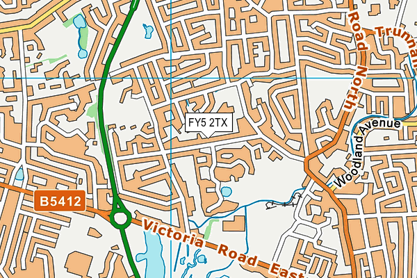 FY5 2TX map - OS VectorMap District (Ordnance Survey)