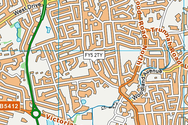 Royles Brook Primary School map (FY5 2TY) - OS VectorMap District (Ordnance Survey)