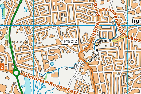 FY5 2TZ map - OS VectorMap District (Ordnance Survey)