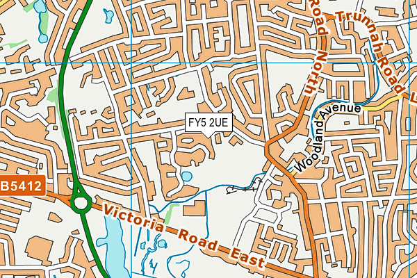 FY5 2UE map - OS VectorMap District (Ordnance Survey)