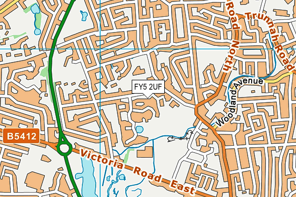 FY5 2UF map - OS VectorMap District (Ordnance Survey)