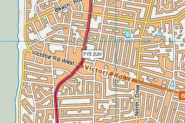 FY5 2UH map - OS VectorMap District (Ordnance Survey)