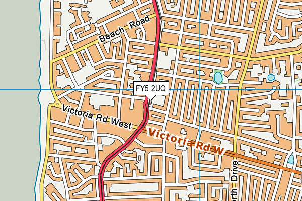 FY5 2UQ map - OS VectorMap District (Ordnance Survey)