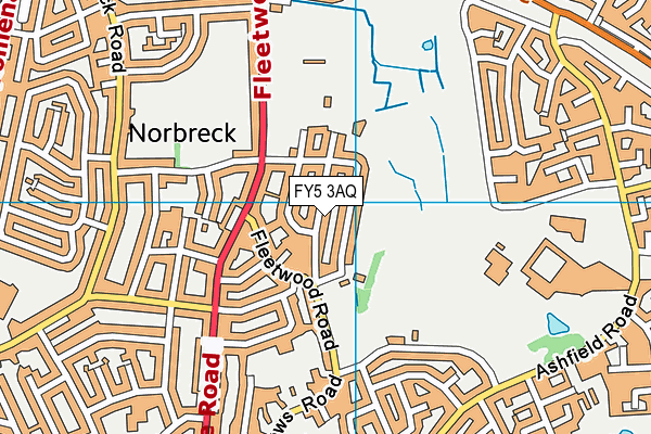 FY5 3AQ map - OS VectorMap District (Ordnance Survey)