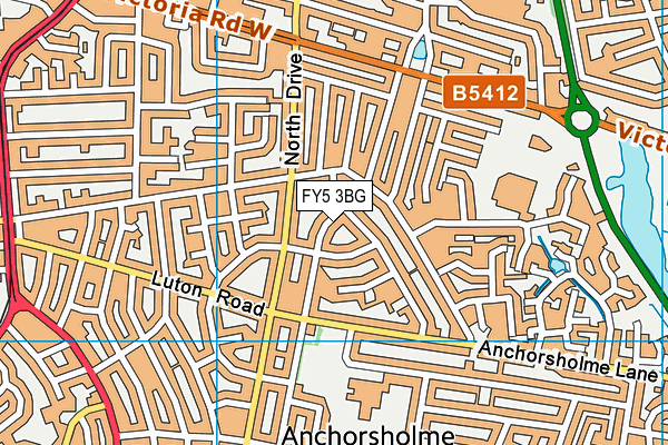 FY5 3BG map - OS VectorMap District (Ordnance Survey)