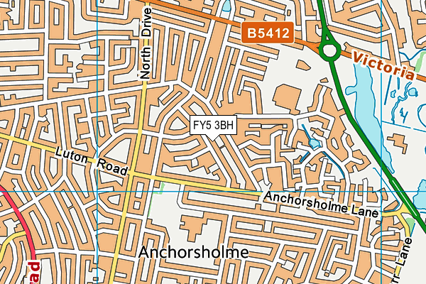 FY5 3BH map - OS VectorMap District (Ordnance Survey)