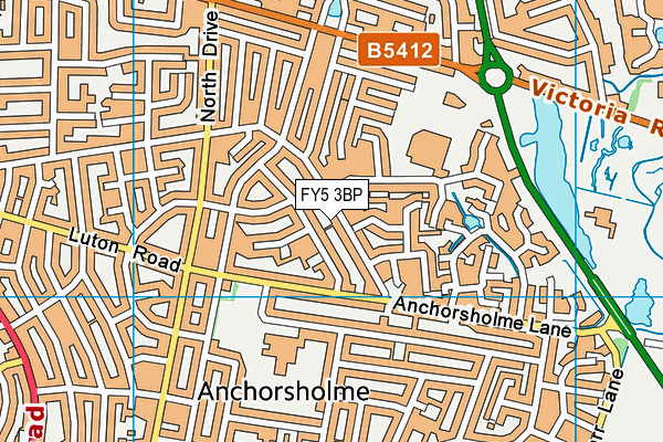 FY5 3BP map - OS VectorMap District (Ordnance Survey)