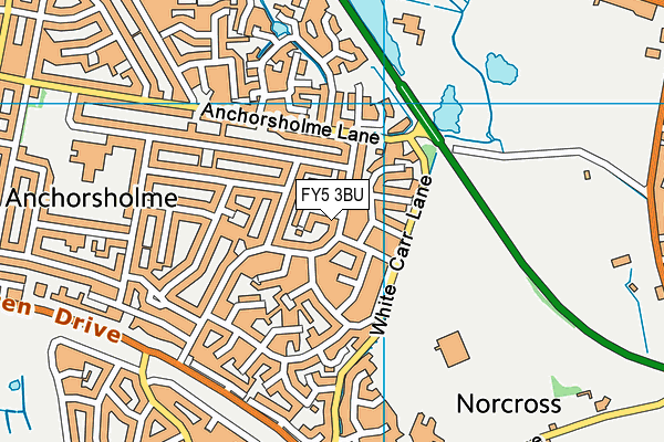 FY5 3BU map - OS VectorMap District (Ordnance Survey)